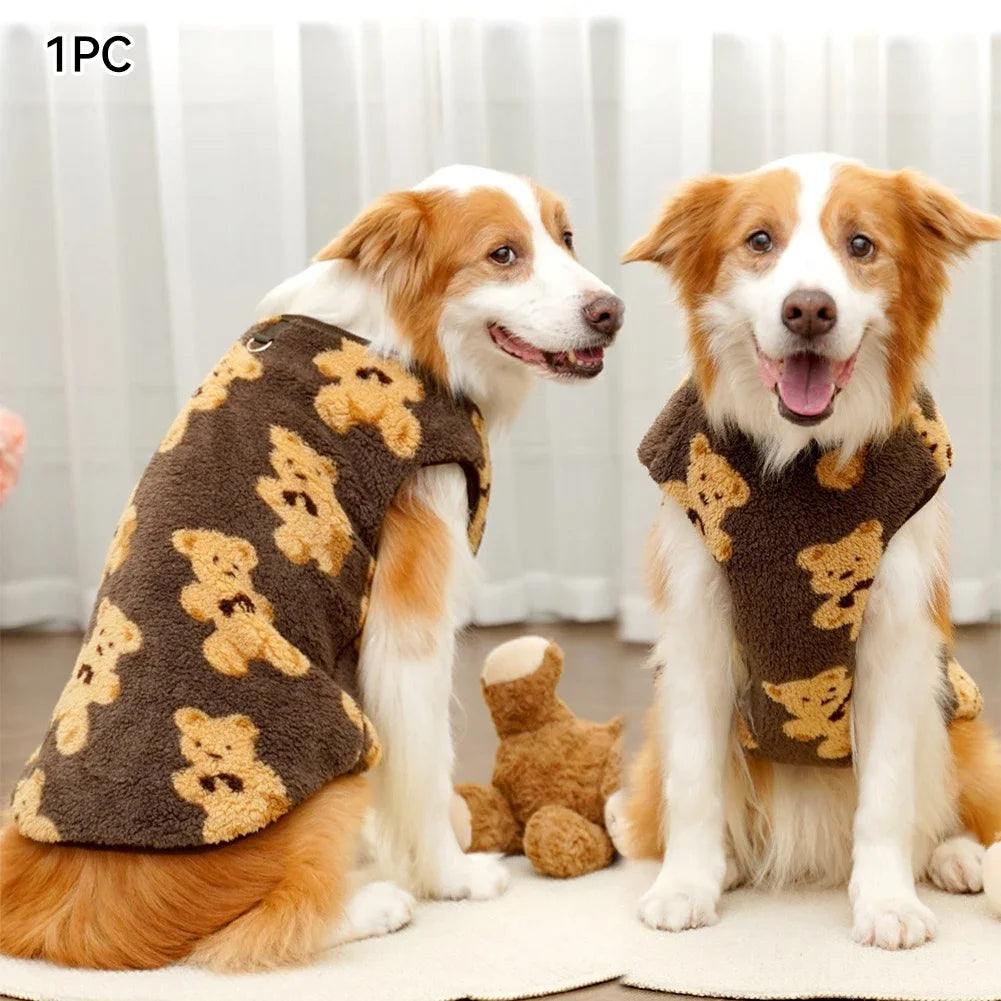 Flannel Pet Pajamas & Warm Vest Coat — For Dogs & Cats