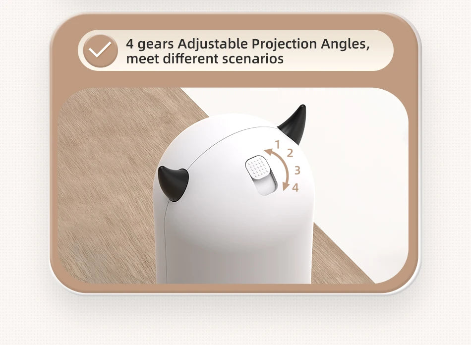 ROJECO Automatic LED Laser Cat Toy – Interactive Handheld Laser for Cats & Kittens