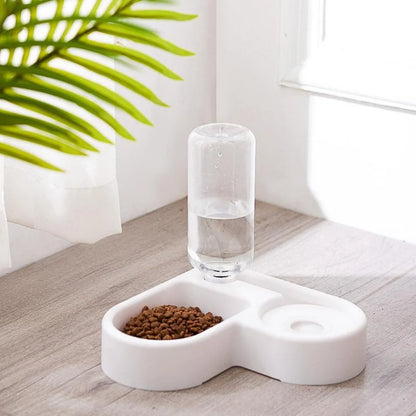 Gravity Pet Feeder Bowl — 500ml Auto Refill for Dogs & Cats