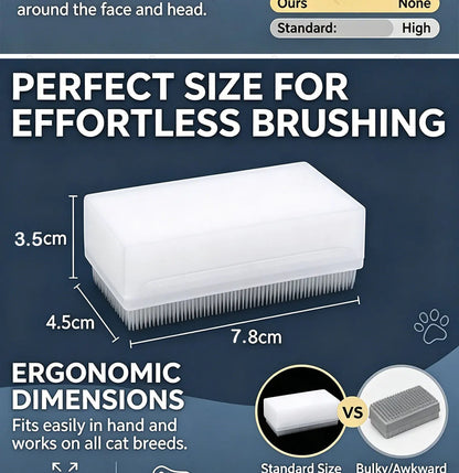 Cat Tongue Grooming Brush – Stress Relief Massage & Deshedding Comb for Cats