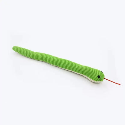 Snake Plush Chew Toy — Bite-Resistant & Teeth-Cleaning