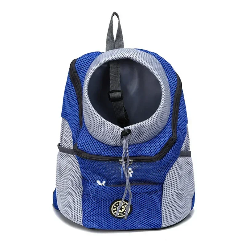 Breathable Pet Backpack Carrier – Front & Back Wear with Reflective Strips for Dogs & Cats