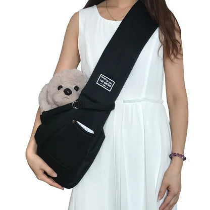 Pet Crossbody Sling Carrier Bag – Portable Shoulder Bag for Small Dogs & Cats
