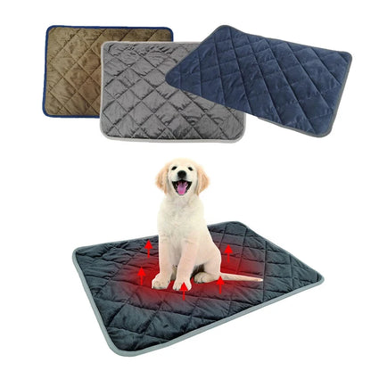 Warm Thermal Pet Bed Mat — Anti-Slip Fleece Cushion