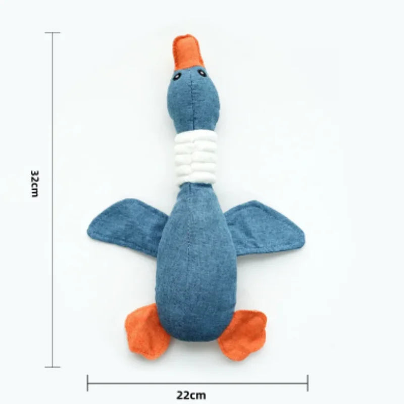 Squeaky Plush Bone Dog Toy — Puppy Teething & Molar