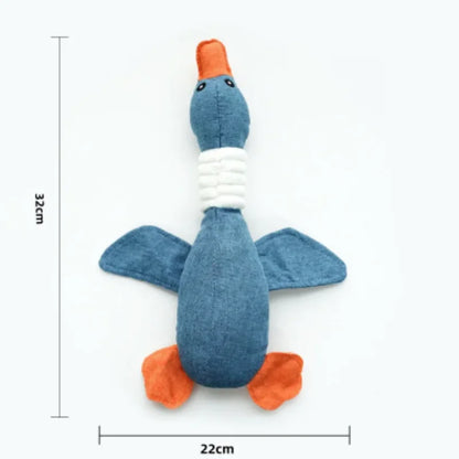 Squeaky Plush Bone Dog Toy — Puppy Teething & Molar