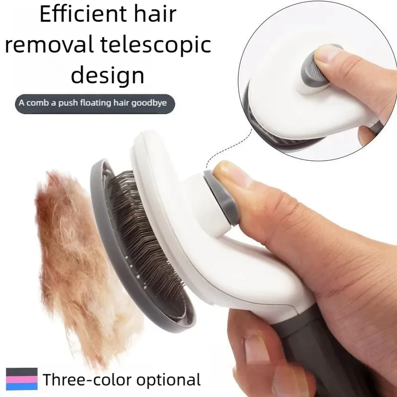 Pet Dog Brush Cat Comb Self Cleaning Pet Hair Remover For Dogs Cats Grooming Tools Pets Dematting Comb Pet Grooming Accessories