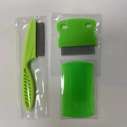 Pet Grooming Comb Set – Dematting, Flea & Detangling Combs for Dogs & Cats