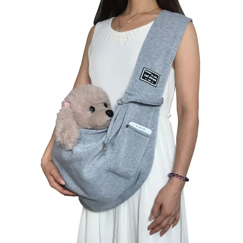 Pet Crossbody Sling Carrier Bag – Portable Shoulder Bag for Small Dogs & Cats
