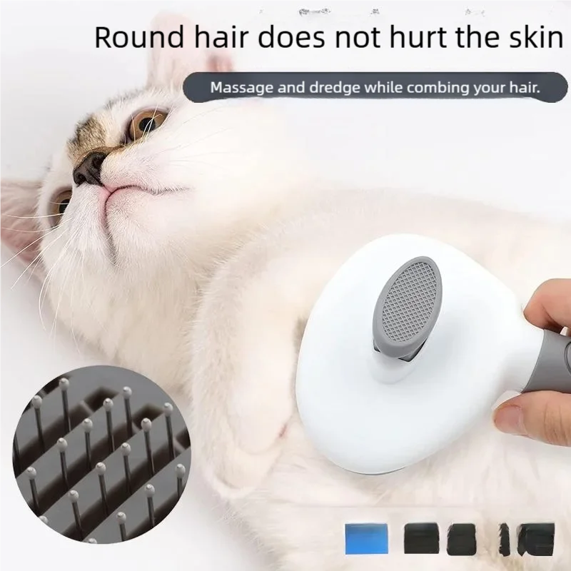 Pet Dog Brush Cat Comb Self Cleaning Pet Hair Remover For Dogs Cats Grooming Tools Pets Dematting Comb Pet Grooming Accessories