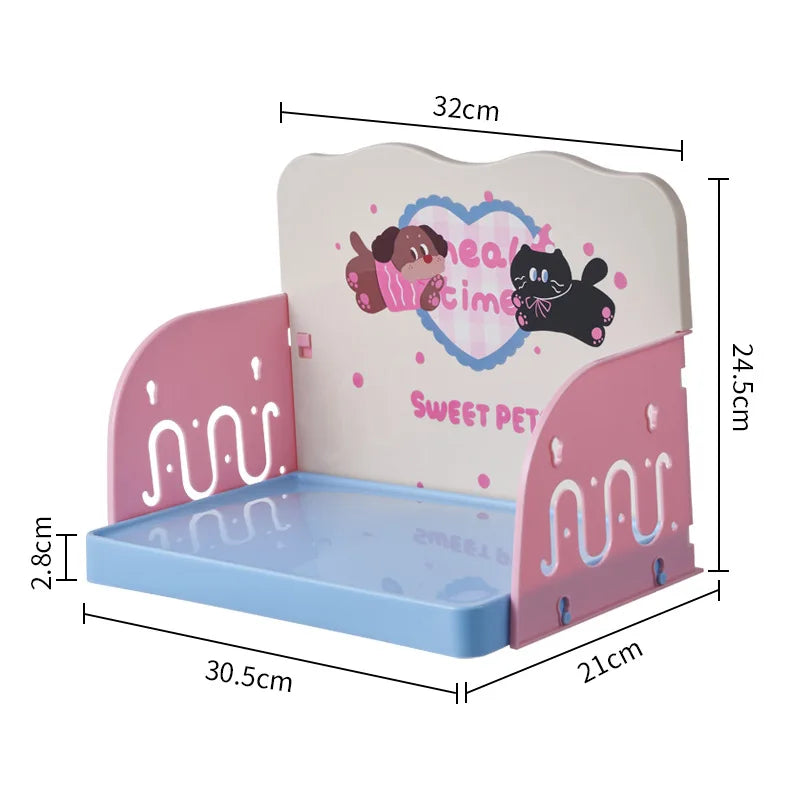 Elevated Pet Bowl Stand – Raised Feeding Station with Anti-Slip Base for Cats & Dogs