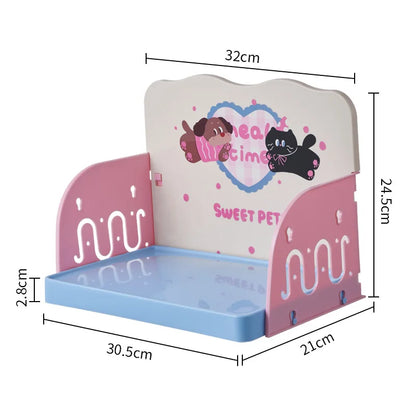 Elevated Pet Bowl Stand – Raised Feeding Station with Anti-Slip Base for Cats & Dogs