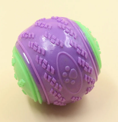 Squeaky TPR Dog Ball Toy — Teeth Cleaning & Bite Resistant
