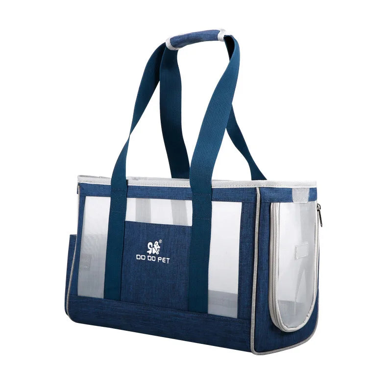 Portable Cat Carrier Bag — Breathable Travel Shoulder Bag