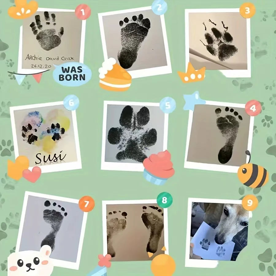 Pet Paw Print Ink Pad Kit — Safe & Non-Toxic