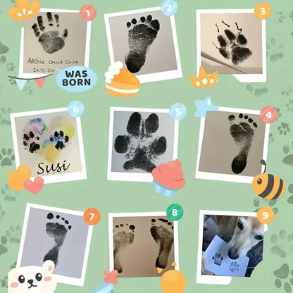 Pet Paw Print Ink Pad Kit — Safe & Non-Toxic