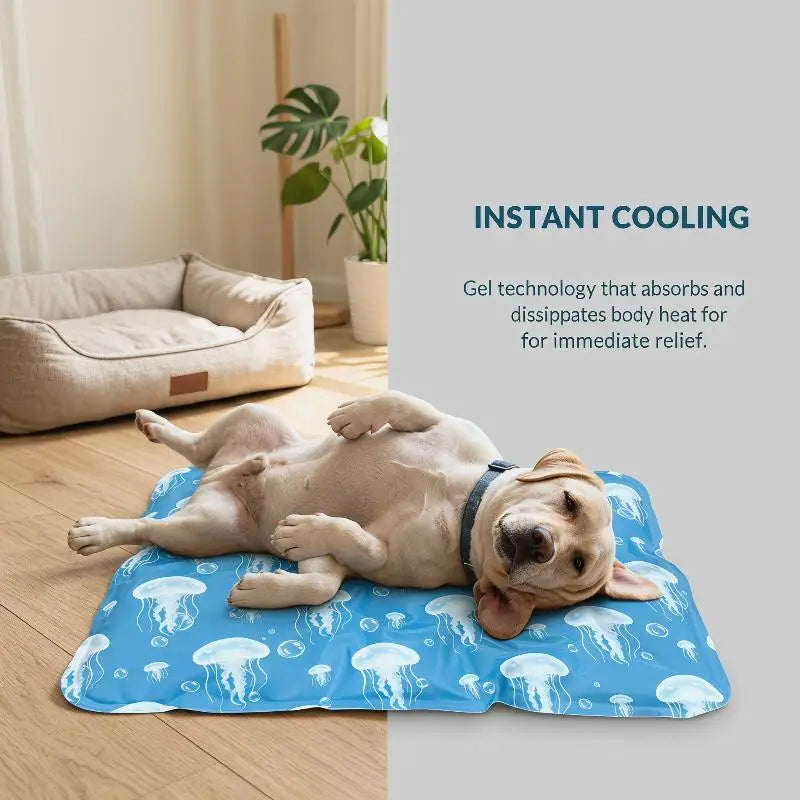 Pet Cooling Ice Mat For Dogs Cats Summer Non Toxic Self Cooling Pad For Indoor Outdoor Use