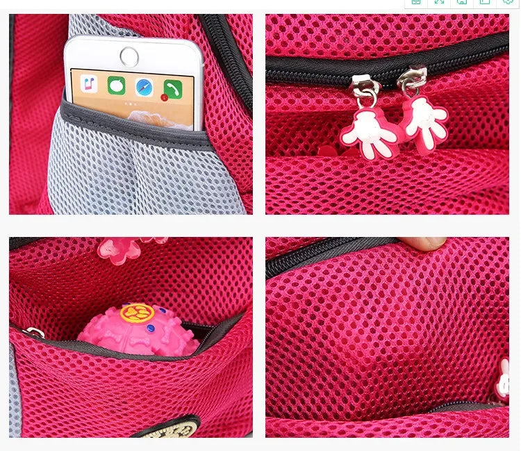 Breathable Pet Backpack Carrier – Front & Back Wear with Reflective Strips for Dogs & Cats