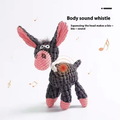Squeaky Plush Bone Dog Toy — Puppy Teething & Molar