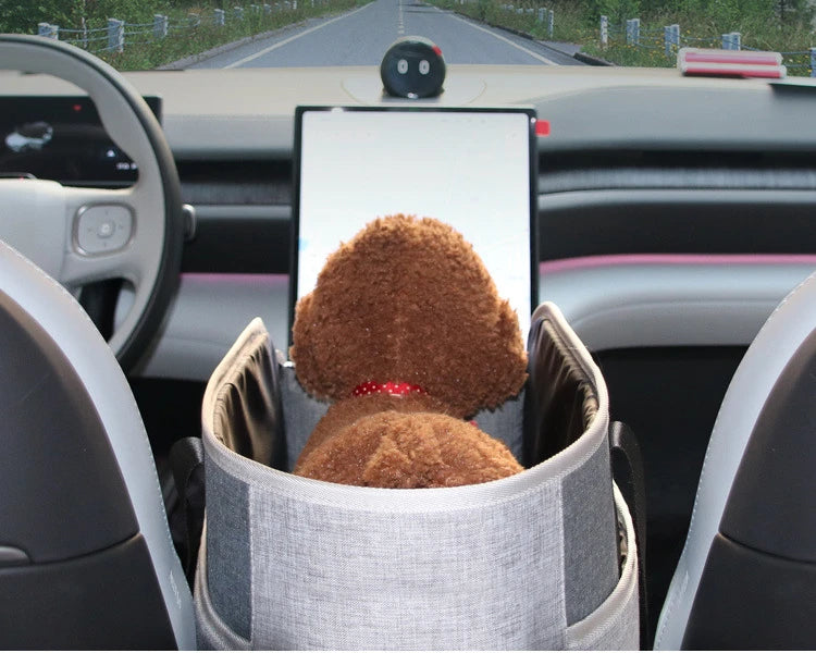 Portable Dog Car Seat Bed — Safe Travel Bed for Small Dogs & Cats