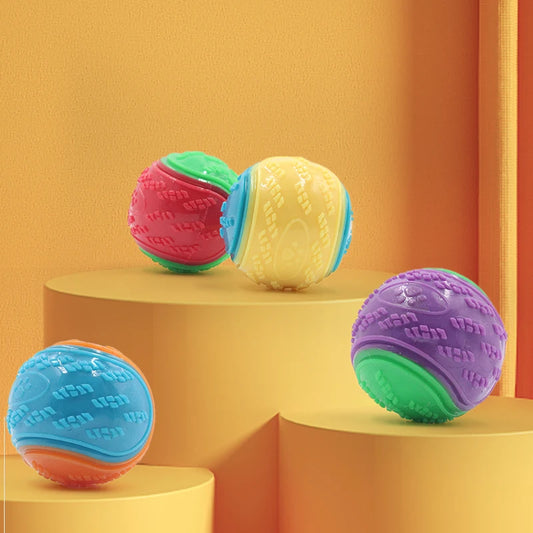Squeaky TPR Dog Ball Toy — Teeth Cleaning & Bite Resistant