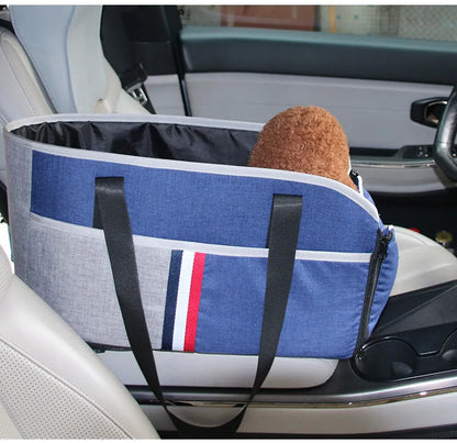 Portable Dog Car Seat Bed — Safe Travel Bed for Small Dogs & Cats