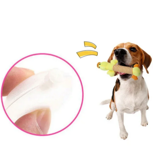 Plush Squeaky Dog Toys – Cute Elephant, Duck & Pig Chew Molar Toys for Dogs & Cats