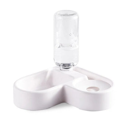 Gravity Pet Feeder Bowl — 500ml Auto Refill for Dogs & Cats