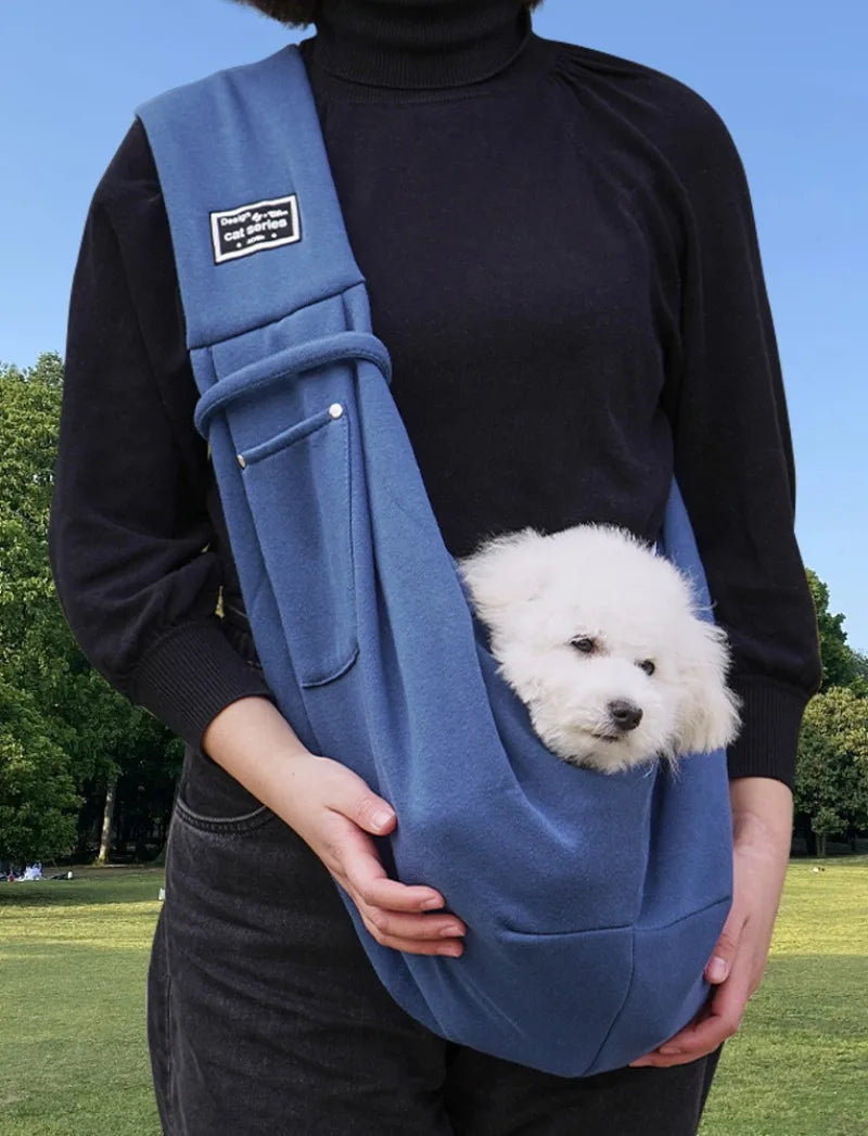 Pet Crossbody Sling Carrier Bag – Portable Shoulder Bag for Small Dogs & Cats