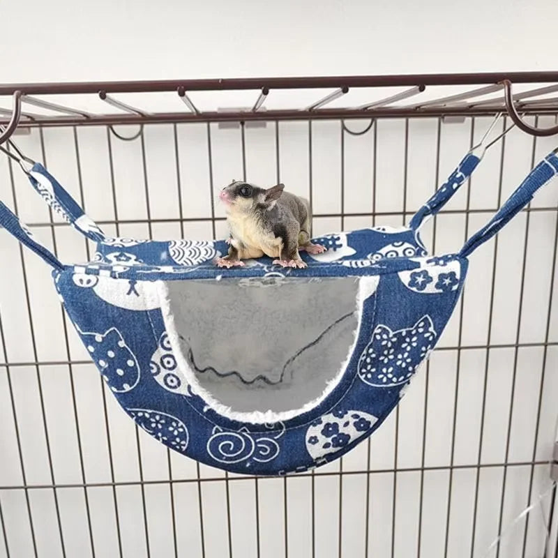 Hanging Ferret Hammock for Cage – Cozy Hideout Bed for Small Pets