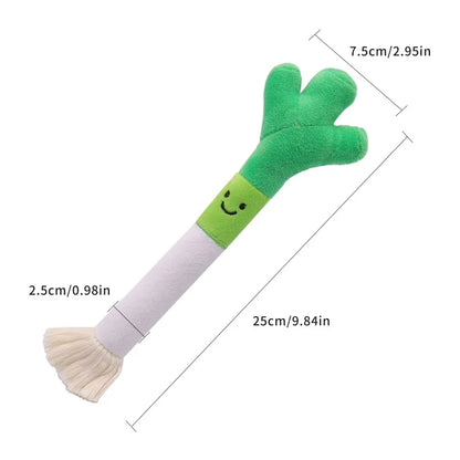 Squeaky Plush Bone Dog Toy — Puppy Teething & Molar
