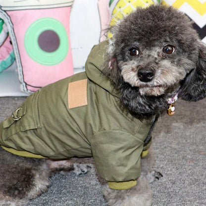 Winter Puppy Pet Dog Coat for Small Medium Dogs Thicken Warm Chihuahua Yorkies Hoodie Pets Jacket Clothing