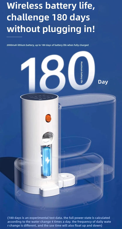 Smart Dump Cat Water Dispenser Running Water Rechargeable Automatic Water Dispenser For Pet Dogs