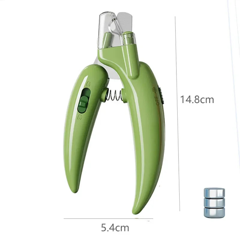 LED Pet Nail Clippers – Safe Dog & Cat Nail Trimmer with Light for Precise Cuts