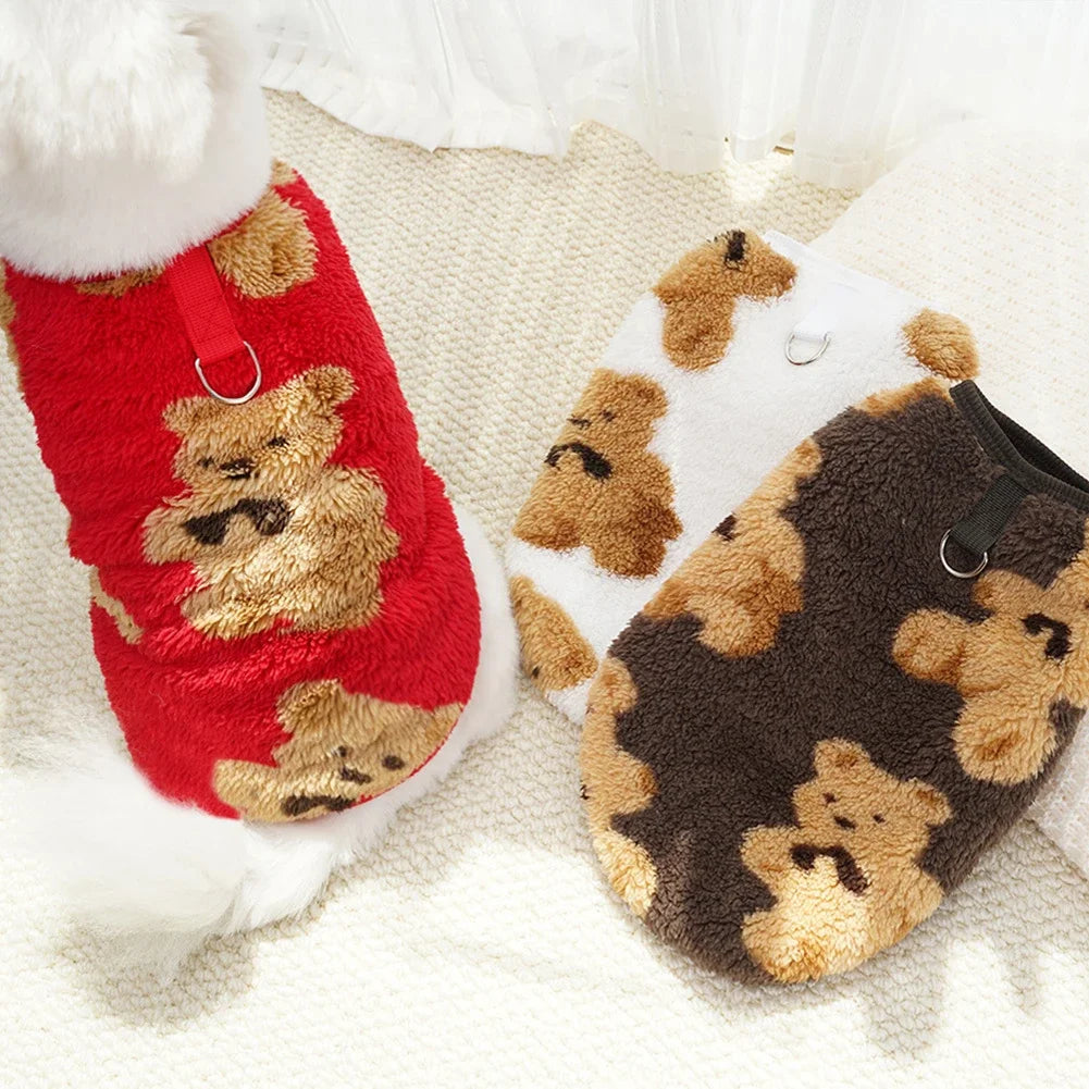 Flannel Pet Pajamas & Warm Vest Coat — For Dogs & Cats