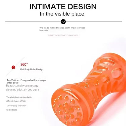 TPR Squeaky Dog Bone Teething Stick