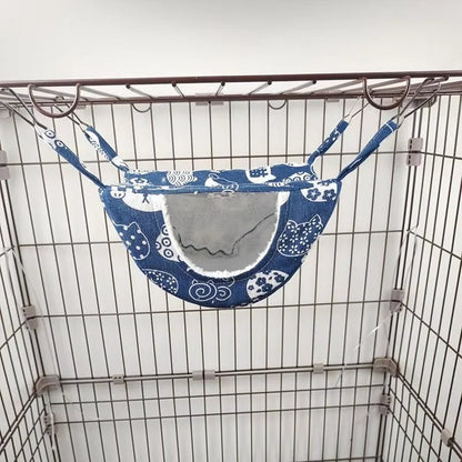 Hanging Ferret Hammock for Cage – Cozy Hideout Bed for Small Pets