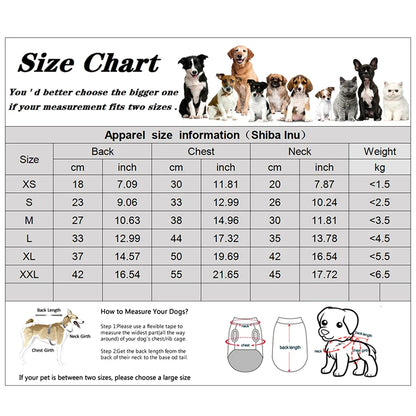 Winter Puppy Pet Dog Coat for Small Medium Dogs Thicken Warm Chihuahua Yorkies Hoodie Pets Jacket Clothing