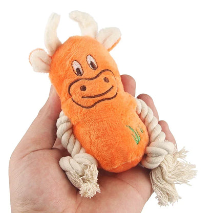 Squeaky Plush Dog Chew Toy for All Breeds