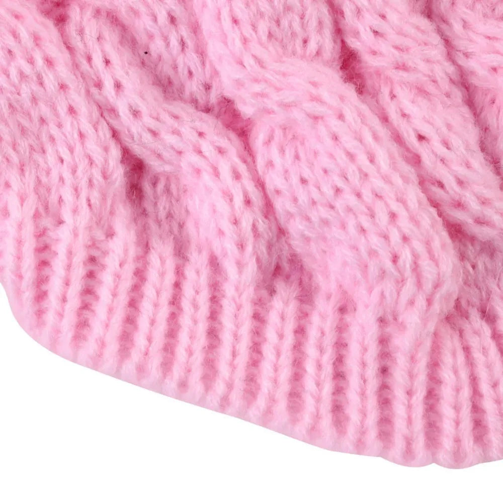 Warm Turtleneck Dog Sweater | Soft Cable Knit for Small & Medium Dogs