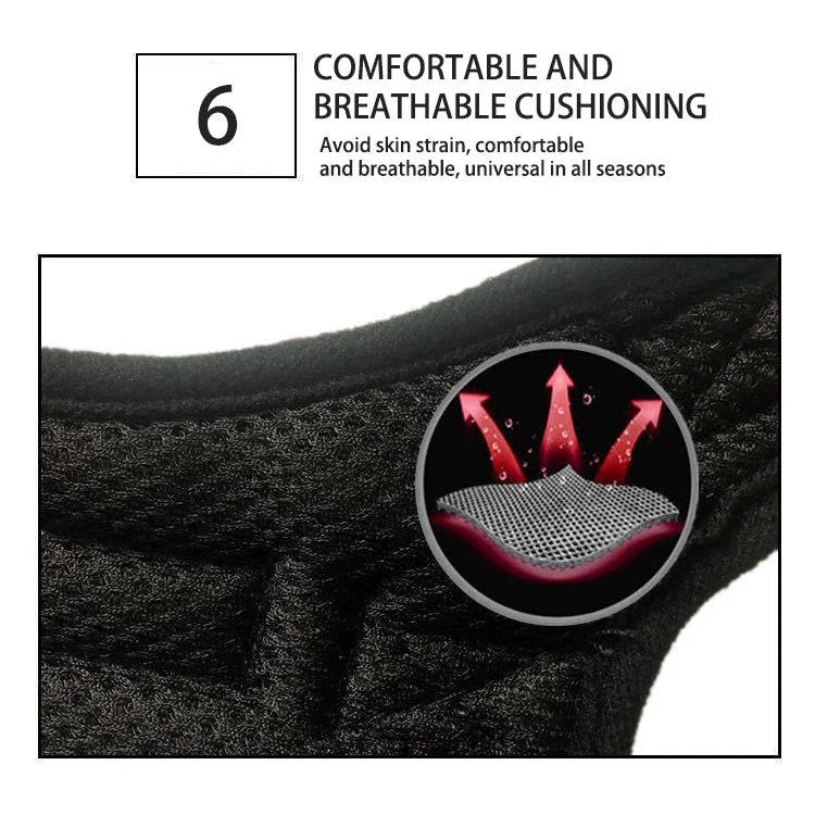 No Pull Dog Harness Adjustable Reflective Pet Vest with Handle Breathable Escape-Proof Dog Harness for Small Medium Large Dogs