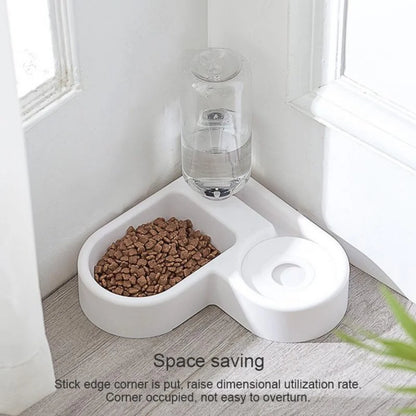 Gravity Pet Feeder Bowl — 500ml Auto Refill for Dogs & Cats