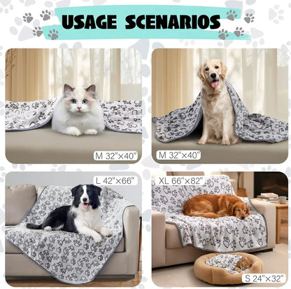 Premium Soft Pet Blanket – Washable Fleece Throw for Dogs & Indoor Cats
