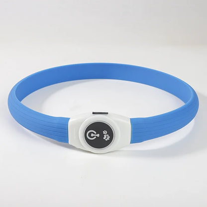LED Luminous Dog Collar — USB Rechargeable & Waterproof