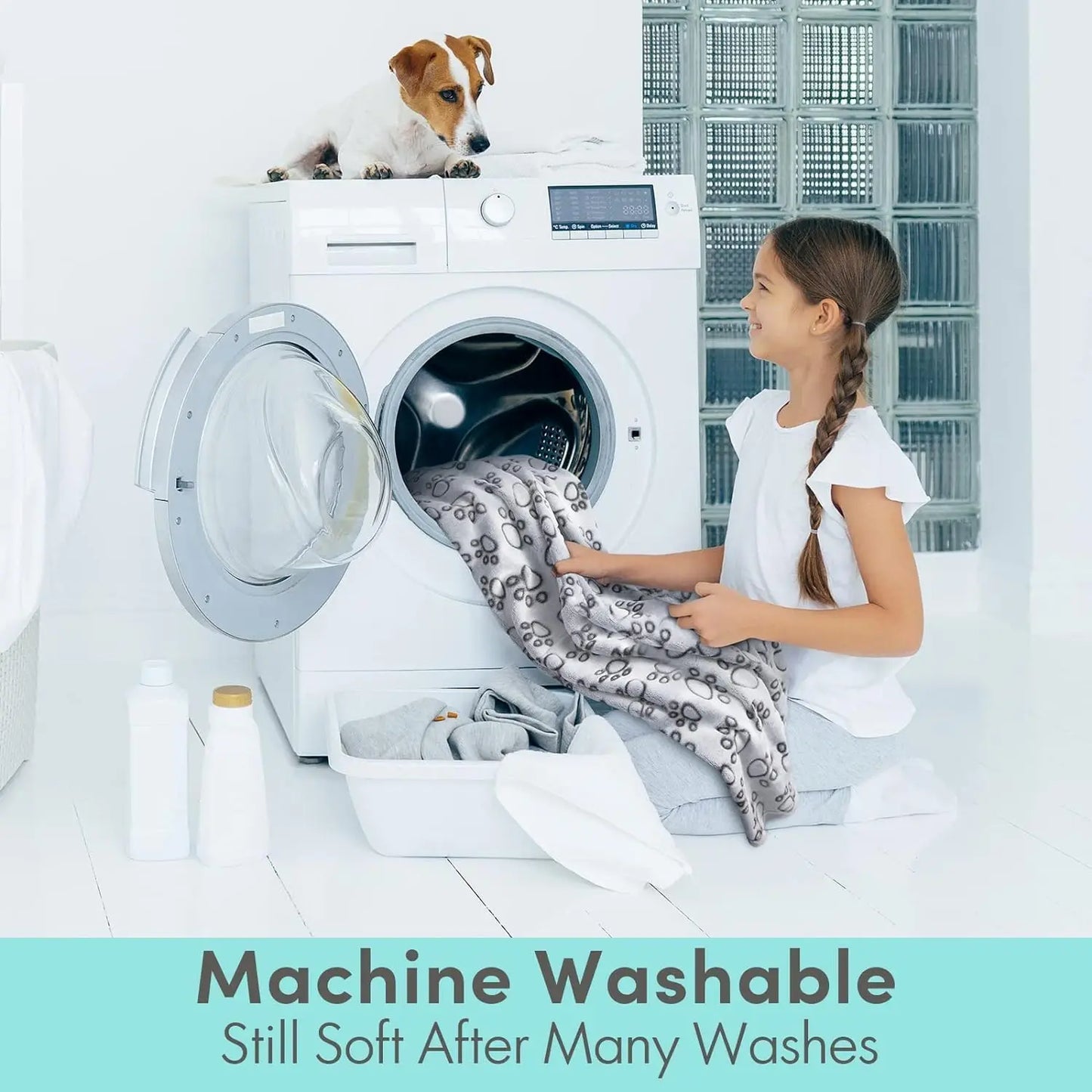 Premium Soft Pet Blanket – Washable Fleece Throw for Dogs & Indoor Cats
