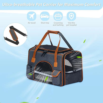 Anti-Collapse Pet Carrier Bag – Travel Handbag for Cats, Puppies & Small Pets