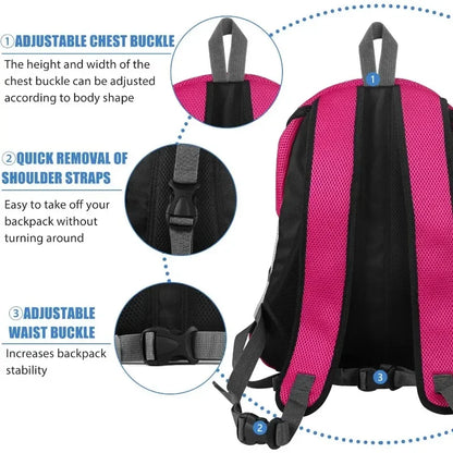 Breathable Pet Backpack Carrier – Front & Back Wear with Reflective Strips for Dogs & Cats