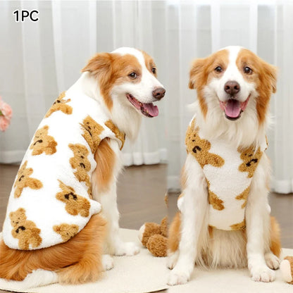 Flannel Pet Pajamas & Warm Vest Coat — For Dogs & Cats