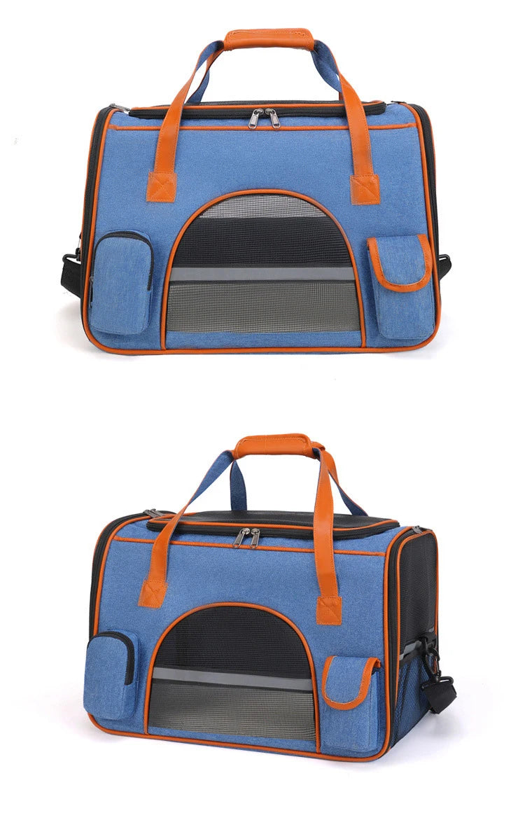 Anti-Collapse Pet Carrier Bag – Travel Handbag for Cats, Puppies & Small Pets