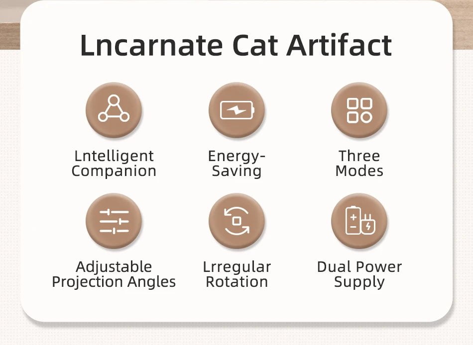 ROJECO Automatic LED Laser Cat Toy – Interactive Handheld Laser for Cats & Kittens